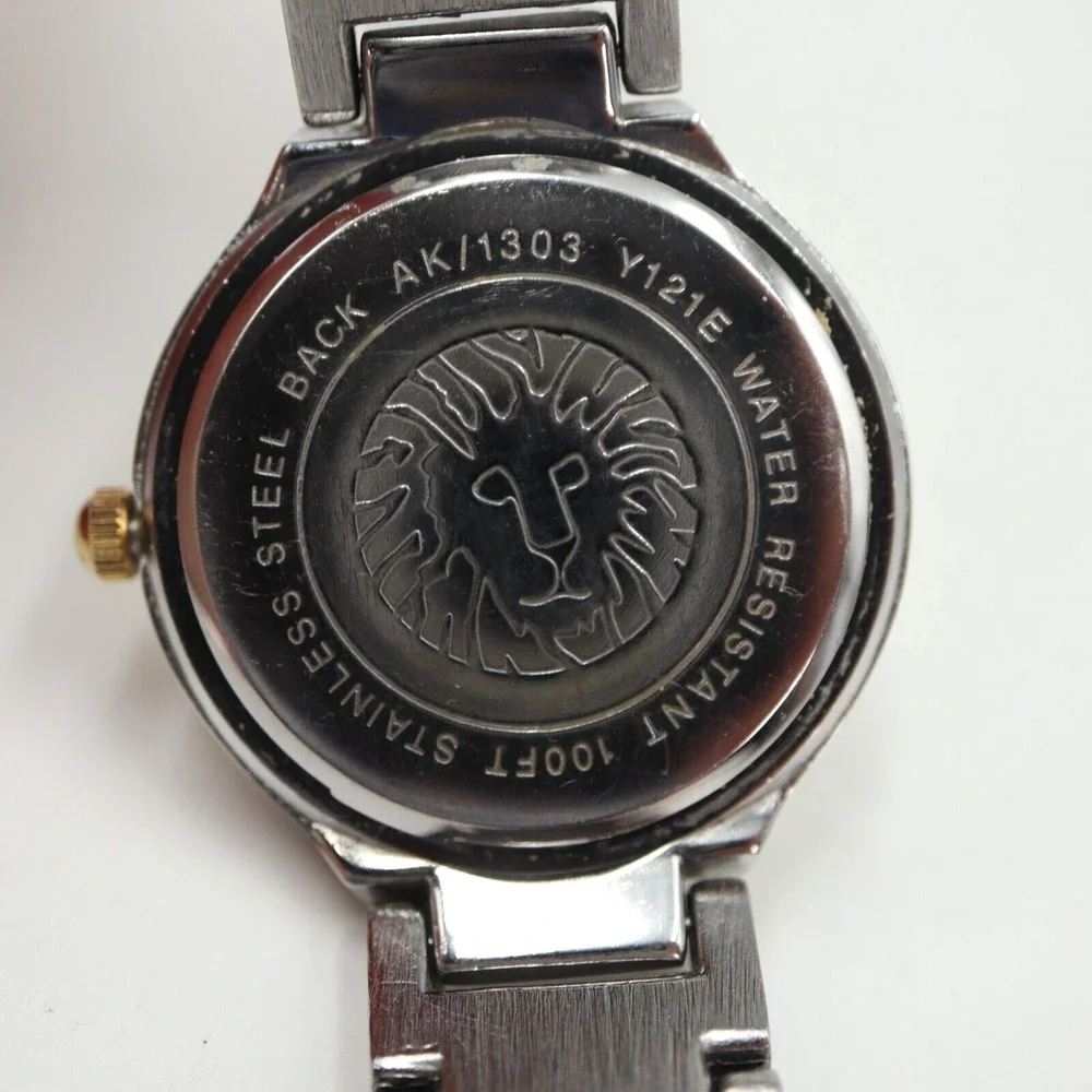 Anne Klein Womens Watch 32mm Round Dial Two Tone Bracelet AK/1303 w New Battery